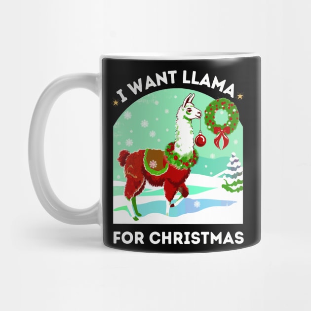 Llama Love for Christmas by AlephArt